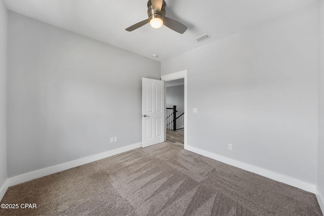 3033 Osprey Cir, Panama City, FL 32405 - carpeted empty room featuring baseboards and ceiling fan