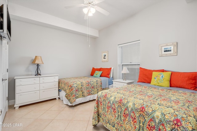 10625 Front Beach Rd Unit 1902, Panama City Beach, FL 32407 - bedroom featuring light tile patterned floors and ceiling fan