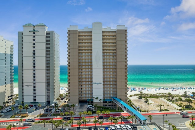 10625 Front Beach Rd Unit 1902, Panama City Beach, FL 32407 - view of building exterior with view of water and beach