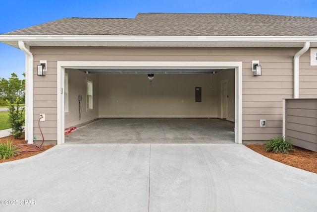 902 Captain Way, Panama City, FL 32404 - garage with driveway and electric panel