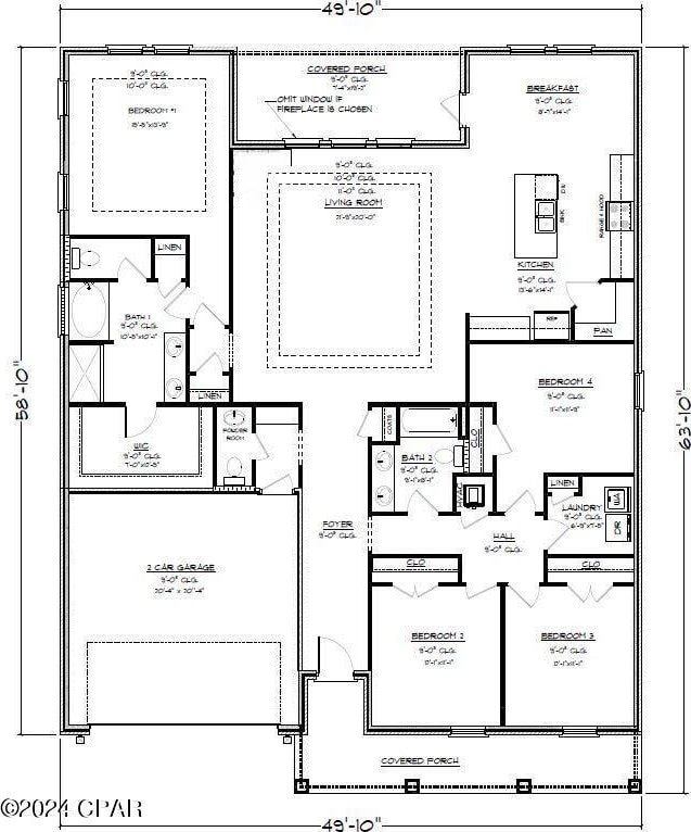 4866 Windrow Way, Panama City, FL 32404 - view of room layout