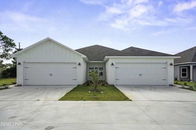 237 Mosaic Dr Unit 42, Port St Joe, FL 32456 - ranch-style home with driveway, a garage, board and batten siding, and a shingled roof