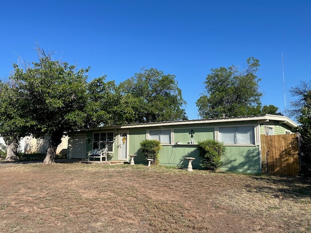 view of ranch-style house