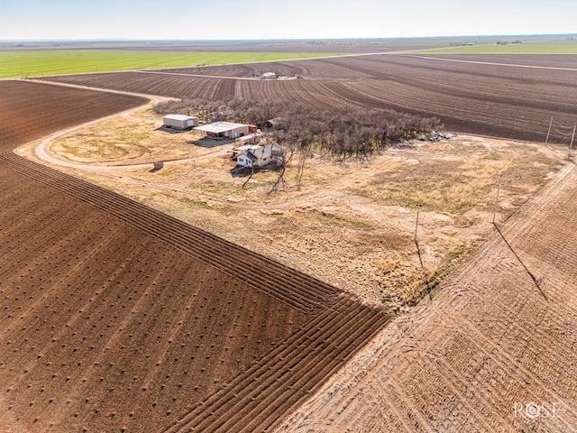 drone / aerial view featuring a rural view