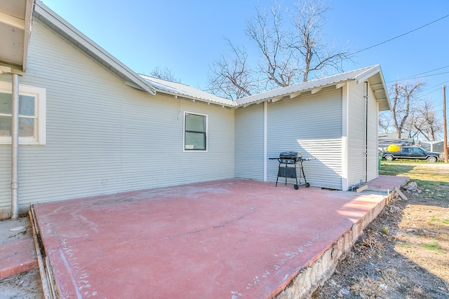 view of patio featuring grilling area