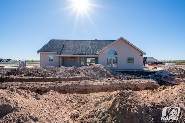 view of back of property