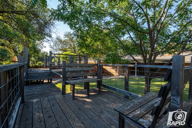 view of deck