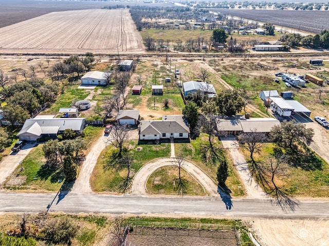 bird's eye view featuring a rural view