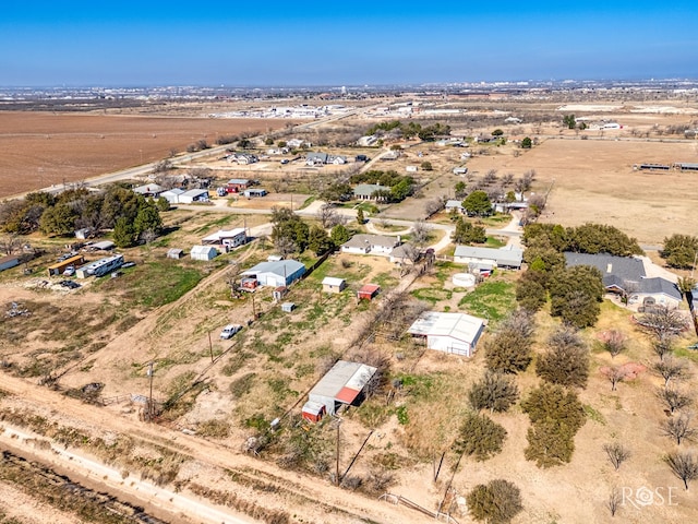 bird's eye view featuring a rural view