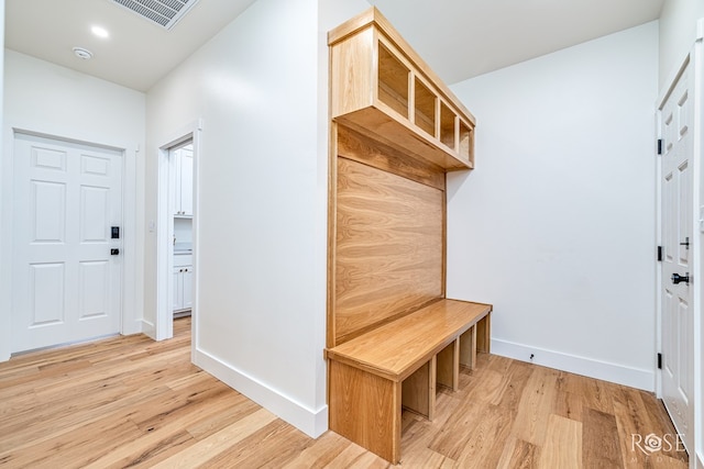 9401 Collett Rd, Robert Lee, TX 76945 - mudroom with light wood-style floors and baseboards