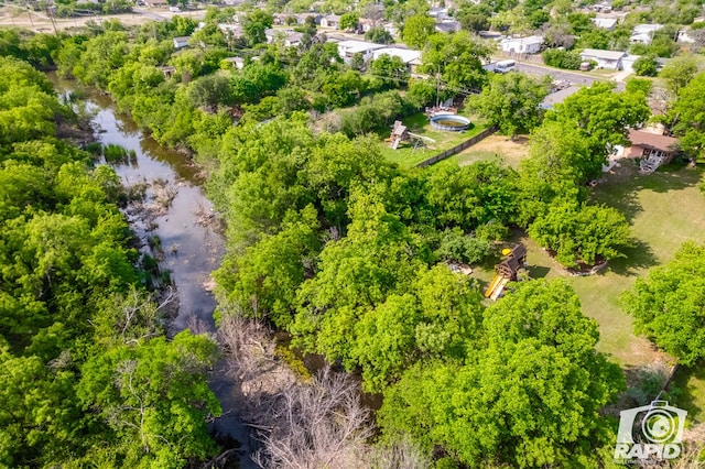 1016 N Adams Ave, San Angelo, TX 76901 - aerial view with a water view