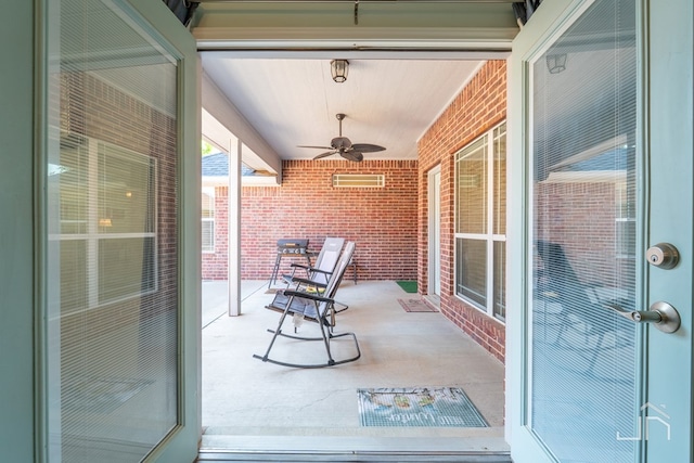 3067 Champions Cir, San Angelo, TX 76904 - view of patio / terrace with a ceiling fan