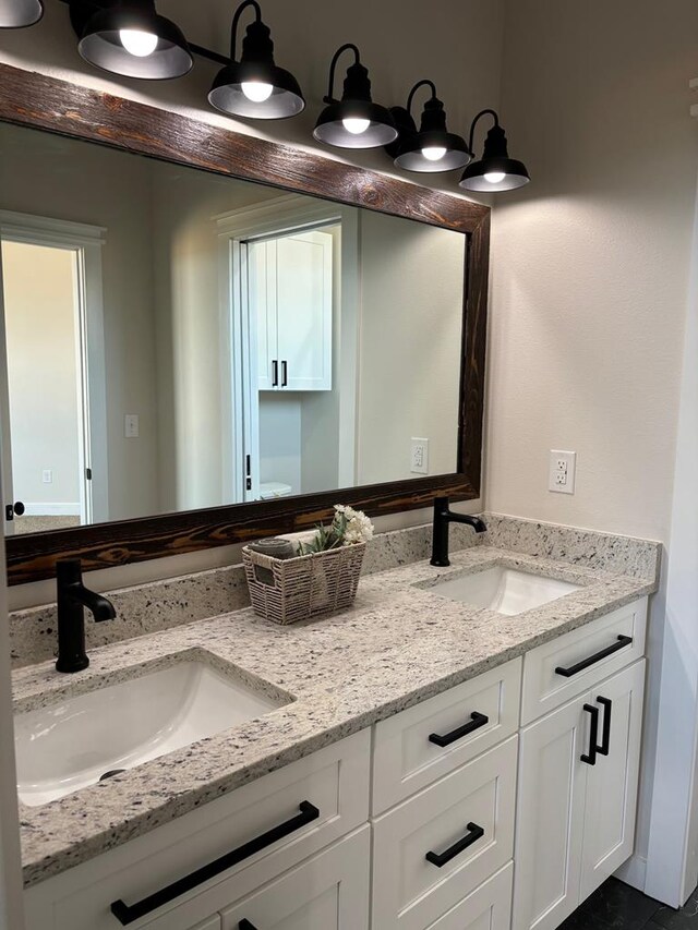 bathroom featuring vanity