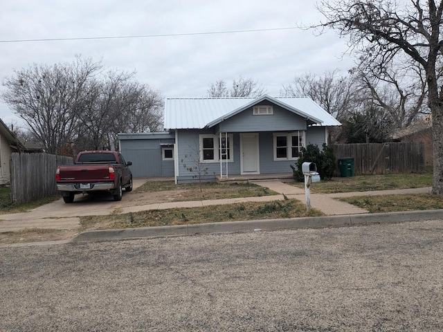 view of bungalow