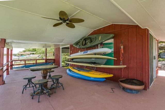 2458 Fishermans Rd, San Angelo, TX 76904 - view of patio / terrace with ceiling fan