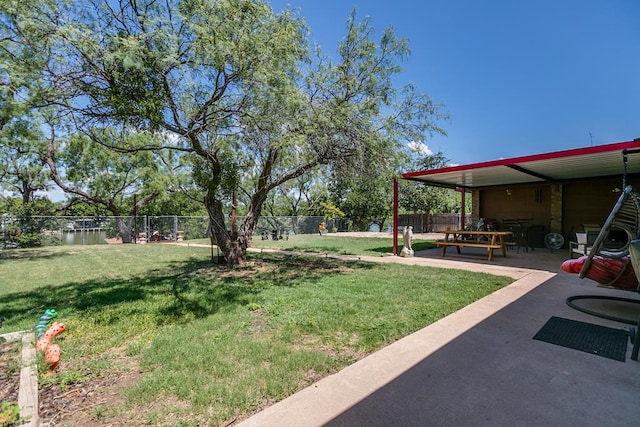 2458 Fishermans Rd, San Angelo, TX 76904 - view of yard with a patio