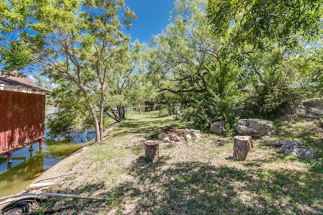 2458 Fishermans Rd, San Angelo, TX 76904 - view of yard with a water view