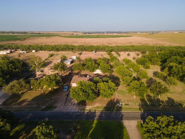 drone / aerial view with a rural view