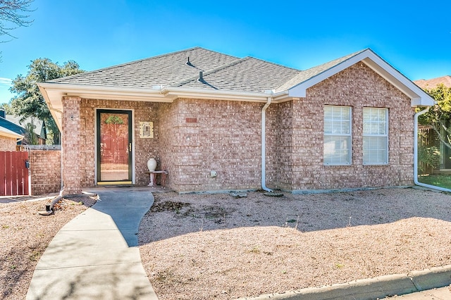 view of front of home