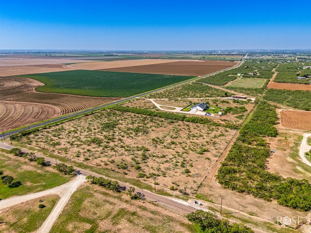 bird's eye view featuring a rural view