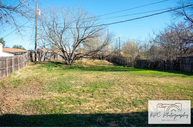 view of yard