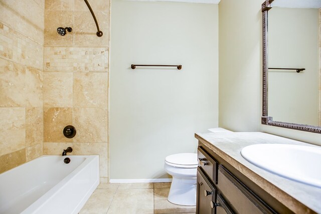 1617 Idaho Ave, San Angelo, TX 76904 - full bathroom featuring vanity, tile patterned flooring, and shower / bath combination