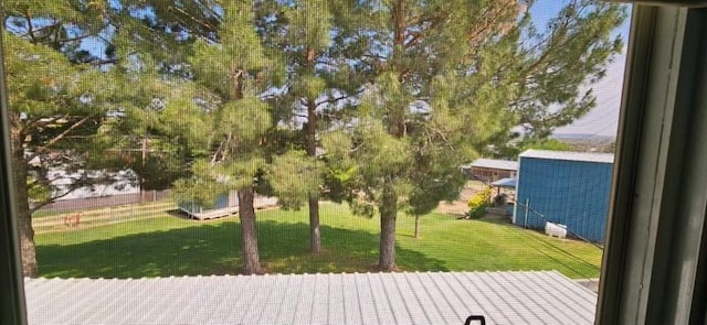 1210 Elizabeth St, Rankin, TX 79778 - view of green lawn with a patio area