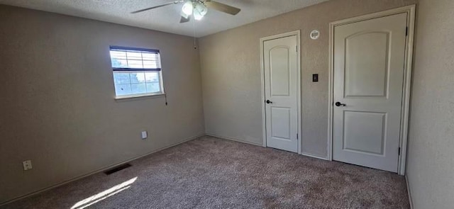 1210 Elizabeth St, Rankin, TX 79778 - unfurnished bedroom with carpet floors and a ceiling fan