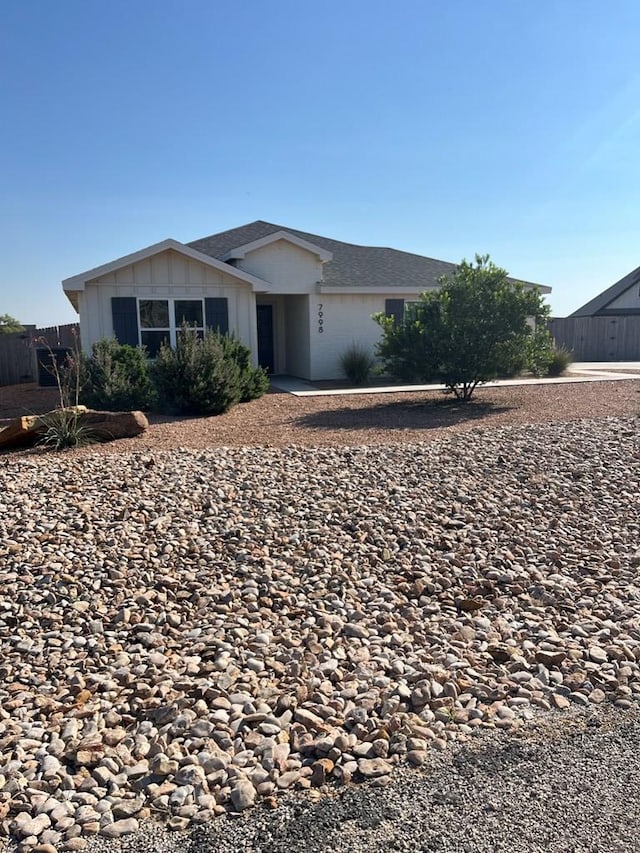 view of ranch-style home