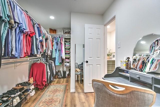 2805 Alta Vista Ln, San Angelo, TX 76904 - spacious closet featuring wood finished floors