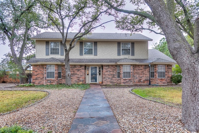 2805 Alta Vista Ln, San Angelo, TX 76904 - view of front facade with a shingled roof and brick siding