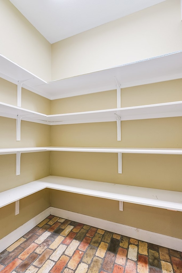 view of storage area