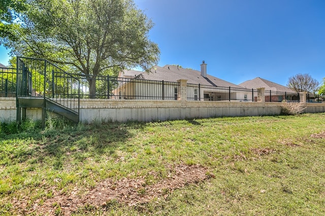 exterior space with fence