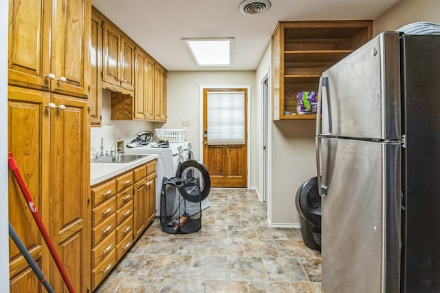 laundry area featuring sink