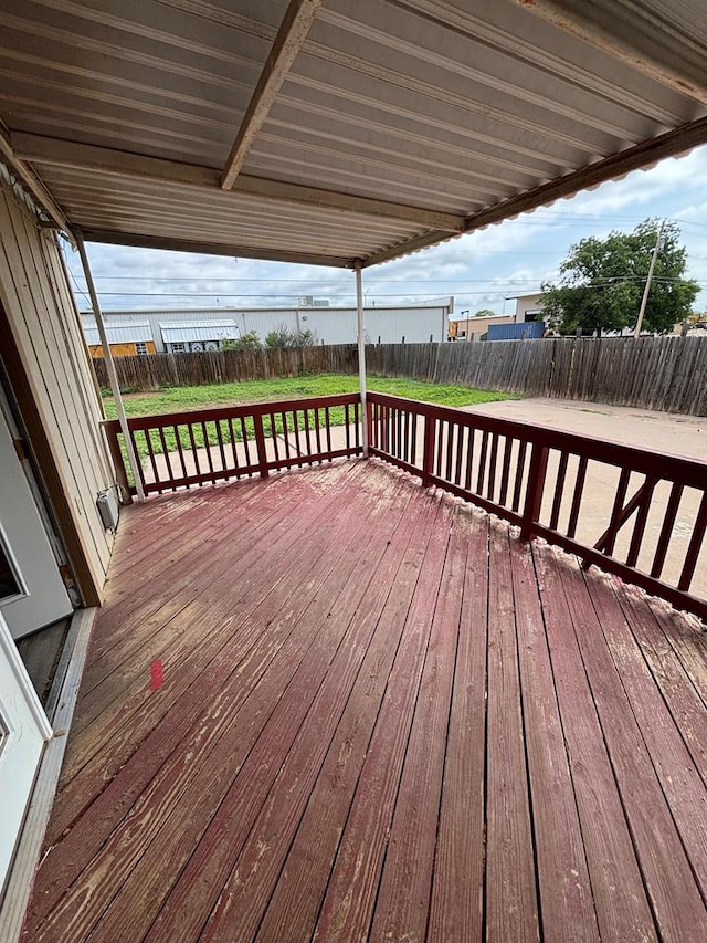 7646 Violet St, San Angelo, TX 76901 - view of wooden terrace