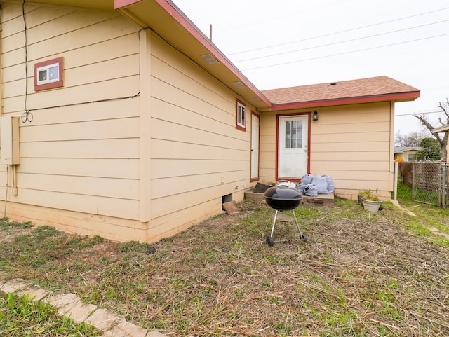 view of back of property