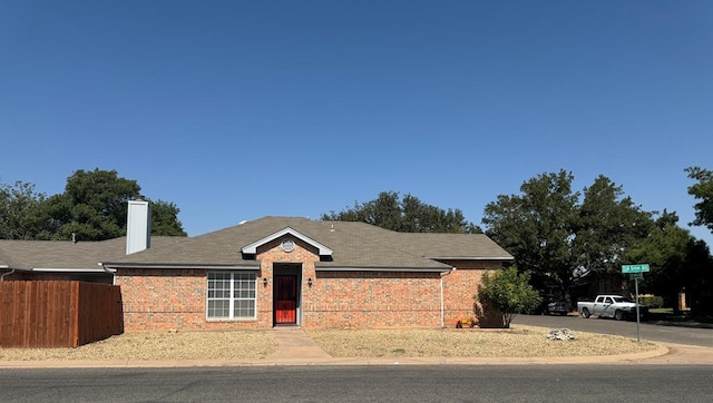 view of ranch-style home