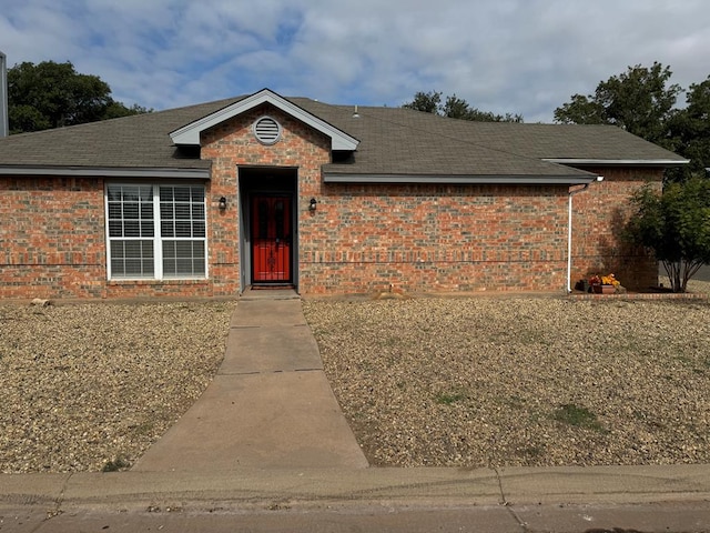 view of ranch-style home