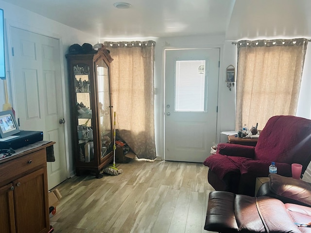 interior space featuring light wood-type flooring