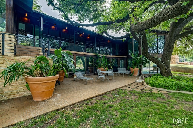 1703 Christoval Rd, San Angelo, TX 76903 - view of patio / terrace with a balcony