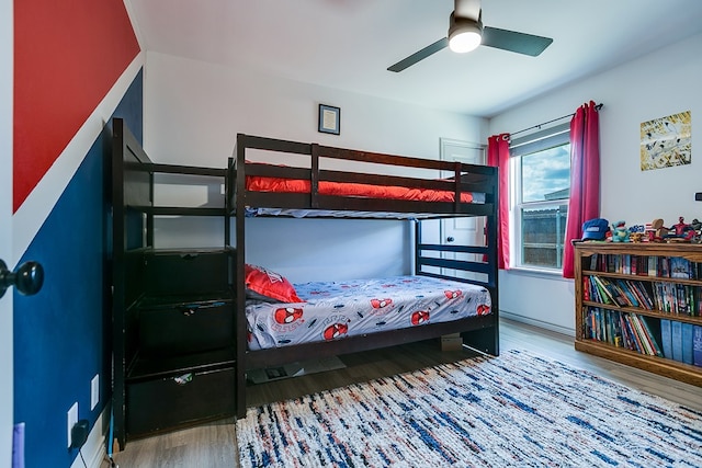 1501 Montague Ave, San Angelo, TX 76905 - bedroom with wood finished floors and ceiling fan