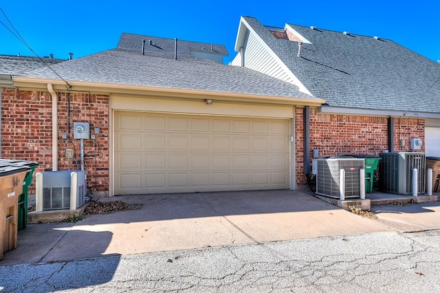 garage featuring cooling unit