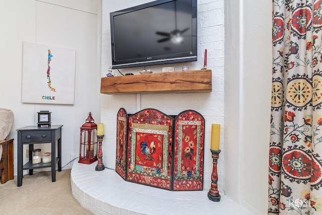 interior details with carpet floors