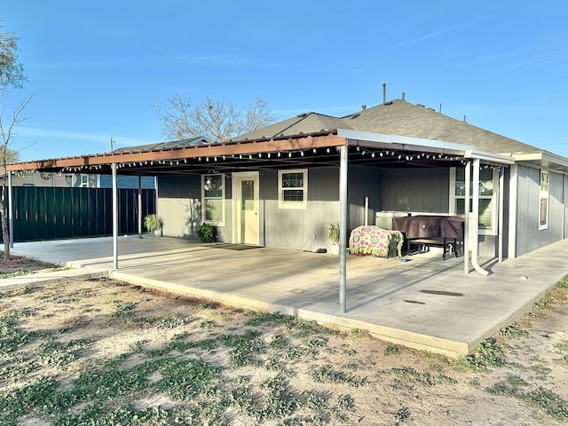 back of house featuring a patio