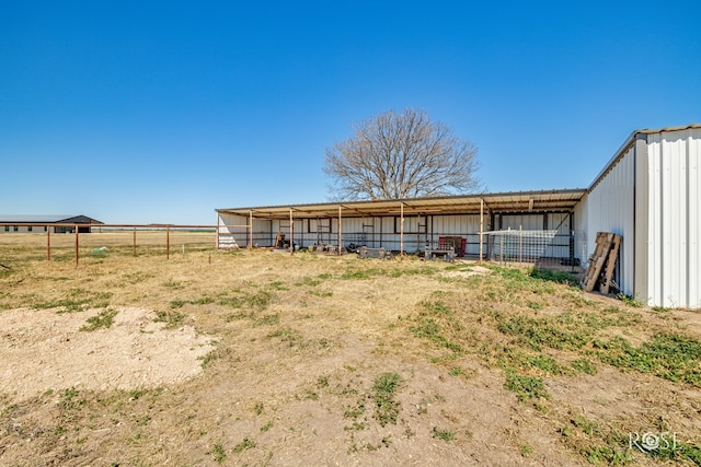 exterior space with an outbuilding and an exterior structure