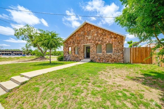 415 E Harris Ave, San Angelo, TX 79903 - view of front of property with stone siding and a porch