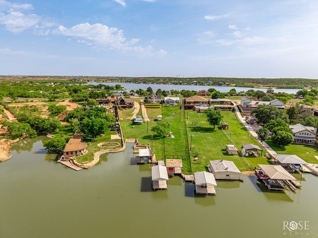 3045 Red Bluff Cir, San Angelo, TX 76904 - aerial view of residential area featuring a large body of water