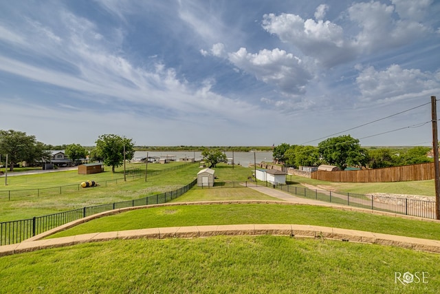 3045 Red Bluff Cir, San Angelo, TX 76904 - view of yard with an outdoor structure and a shed