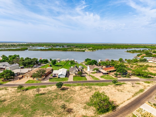 3045 Red Bluff Cir, San Angelo, TX 76904 - aerial perspective of suburban area with a nearby body of water