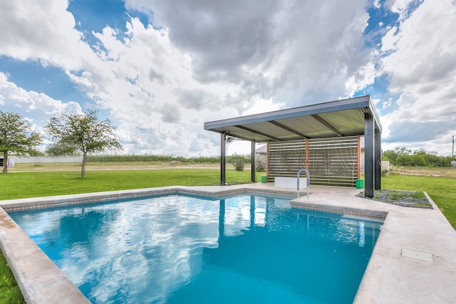 pool featuring a yard